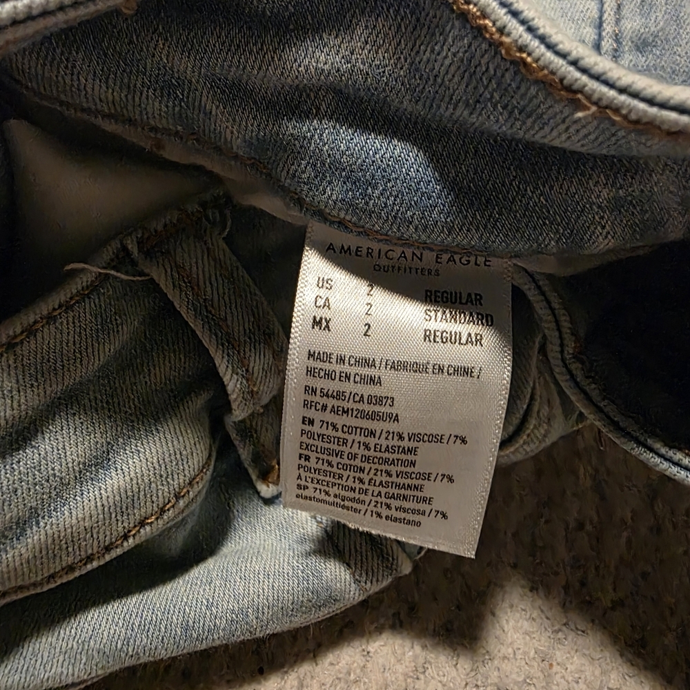 American Eagle High Rise Jeggings Size 2 - Picture 4 of 6